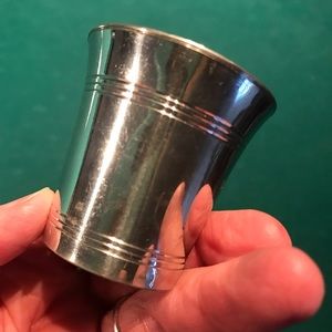 Vintage Williamsburg “Stieff” Pewter commemorative shot glass or mini cup